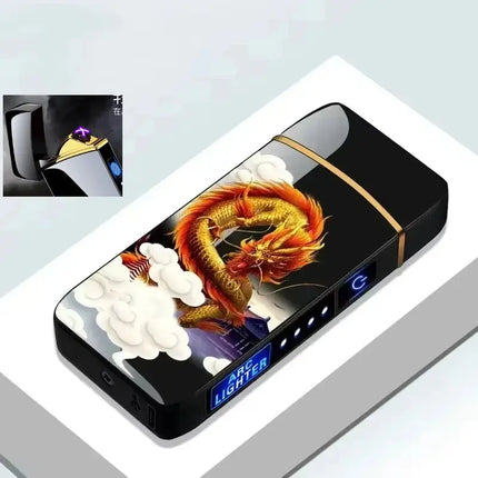 New Electric Lighter USB Charging Windproof Double Arc - GetGadgets