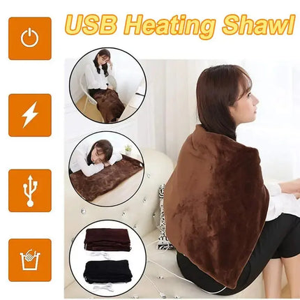 Portable USB Heated Blanket With Timer For Cozy Warmth - GetGadgets