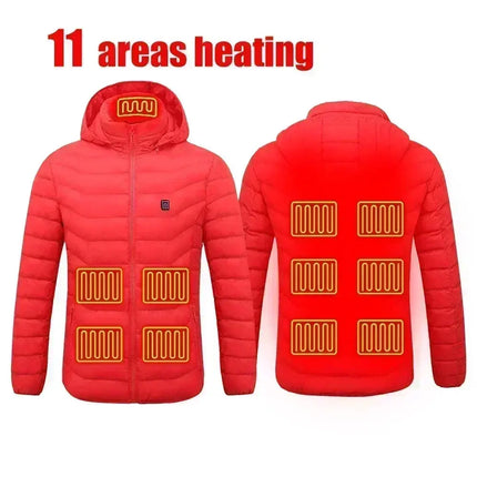 Premium Self Heating USB Jacket For Outdoors 23 Zones - GetGadgets