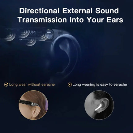 KUMI Meta V1 Smart Glasses Bluetooth Open Ear AI Assistant - GetGadgets