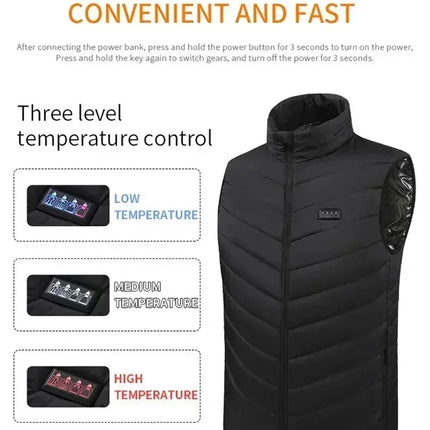 Slim Fit Smart Elektrische Verwarmingsvest - GetGadgets