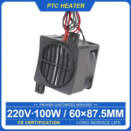 PTC Heater With Fan 220V 100W For Incubators And Labs - GetGadgets