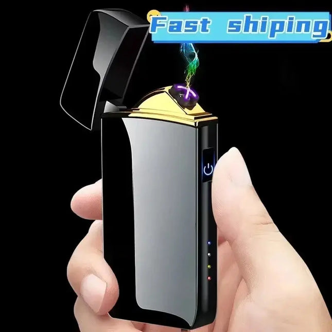 New Electric Lighter USB Charging Windproof Double Arc - GetGadgets