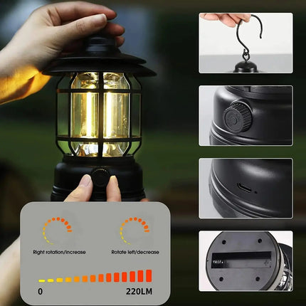 Powerful Camping Lanterns 2 Pack Rechargeable Glow - GetGadgets