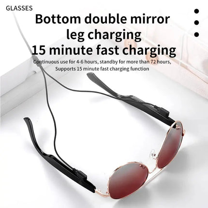 Smart Sunglasses Bluetooth glasses,Wireless HD UV Protective Lens Eyewear Waterproof Speaker,listen to songs, talk sunglasses - GetGadgets