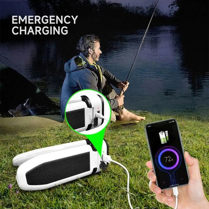 Powerful Rechargeable Solar Camping Lamp With 60 LED Lights For All Night Illumination - GetGadgets