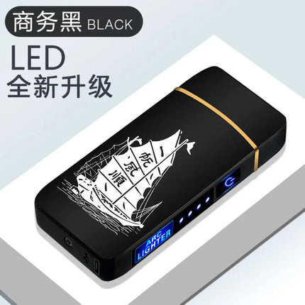 New Electric Lighter USB Charging Windproof Double Arc - GetGadgets