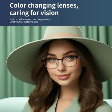 CLLOIO UV400 Photochromic Wireless Bluetooth Glasses Tech - GetGadgets