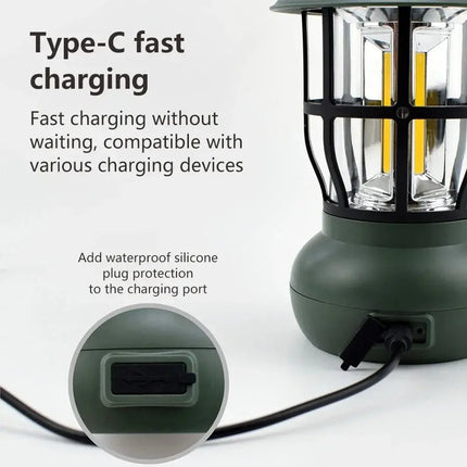 Brilliant LED Camping Lamp USB Rechargeable Long-Lasting - GetGadgets