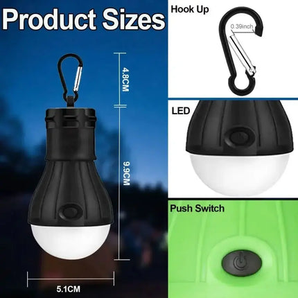 Brilliant Portable Camping Lamp With 180 Lumen LED And Three Light Modes For Bright Campsites - GetGadgets