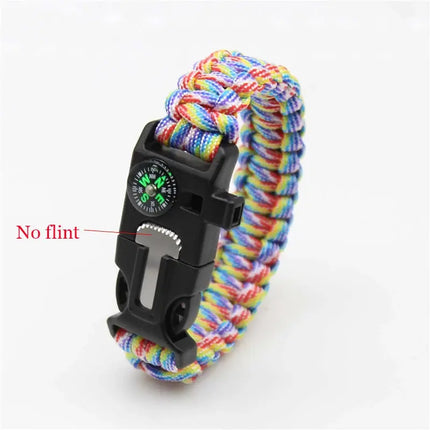 Outdoor Paracord Survival Bracelet Men Women Emergency - GetGadgets