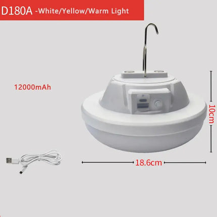 Rechargeable Magnetic Hanging Camping Light Multi-Functional Emergency Cabinet Lamp Indoor Outdoor Survival Lighting - GetGadgets