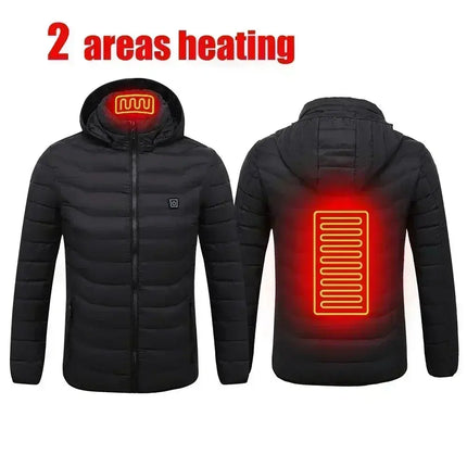Premium Self Heating USB Jacket For Outdoors 23 Zones - GetGadgets