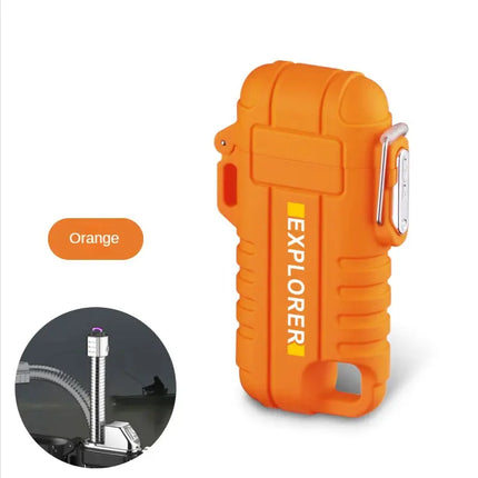 USB Type C Waterproof Lighter Arc Plasma 360 Rotate Outdoor - GetGadgets