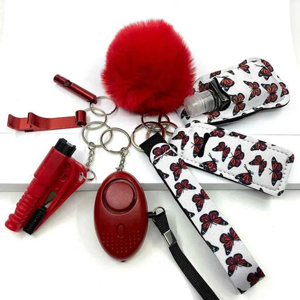 Empowering Self Defense Keychain Set For Women Quick Access Daily Safety