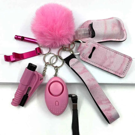 Empowering Self Defense Keychain Set For Women Quick Access Daily Safety