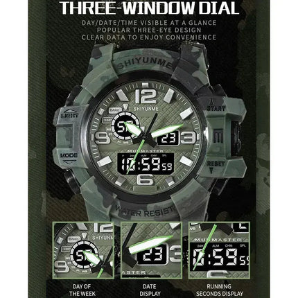 Outdoor Survival Watch Multifunctional Waterproof Military Tactical Paracord Watch Bracelet Camping Hiking Emergency Gear - GetGadgets