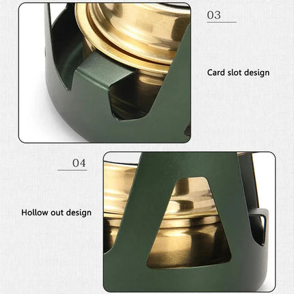 Portable Mini Alcohol Stove Burner Adjustable Firepower Gasoline Stove Aluminum Alloy Bracket Ultralight Brass Camping Stoves - GetGadgets