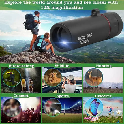 Clear Long Range HD Monocular For Outdoor Camping Fans - GetGadgets