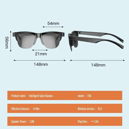 Waterproof Wireless Stereo Glasses With Bluetooth function - GetGadgets