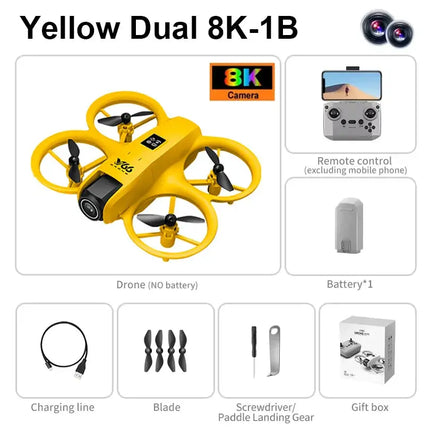 Xiaomi V66 Mini RC Aerial Drone 8K Professinal Wide Angle HD Camera Foldable Obstacle Avoidance Helicopter High Drone Toy New - GetGadgets