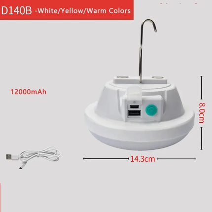 Rechargeable Magnetic Hanging Camping Light Multi-Functional Emergency Cabinet Lamp Indoor Outdoor Survival Lighting - GetGadgets