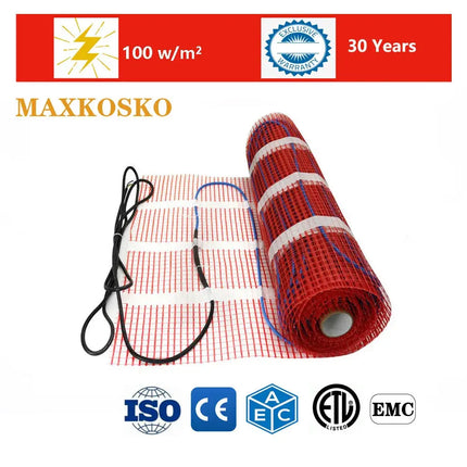 MAXKOSKO Electric Floor Heating Kit With Thermostat System - GetGadgets