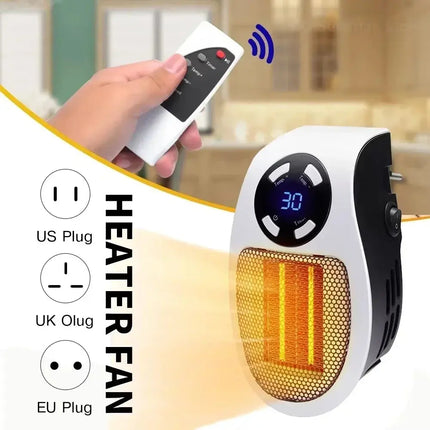 Mini Wall Heater Energy Efficient 500W for Office and Home - GetGadgets