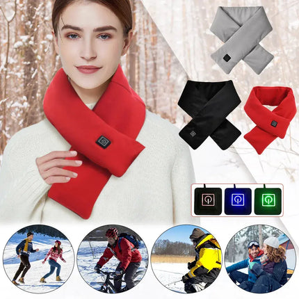 Heated Scarf With USB Charging For Outdoor Enthusiasts - GetGadgets