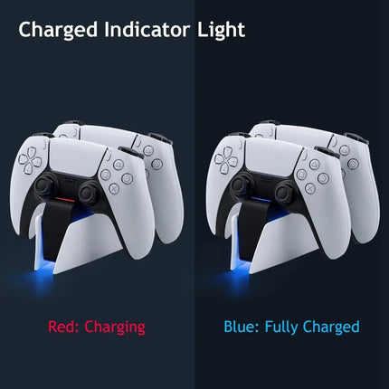Ultimate Dual Wireless PS5 Charging Dock With LED Indicators Keeps Controllers Ready Fast - GetGadgets