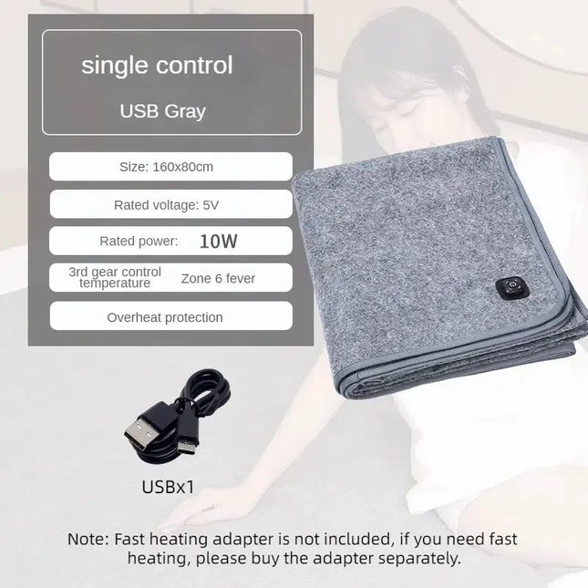 USB Elektrische Deken - Verwarmde Mat - GetGadgets