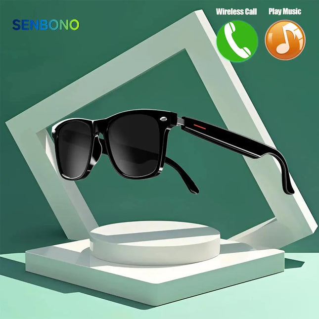 SENBONO Orignal E13 Smart Glasses With Sunglasses Open Ear Headsets Waterproof Hands-Free Calling Sunglasses For Men Womem - GetGadgets