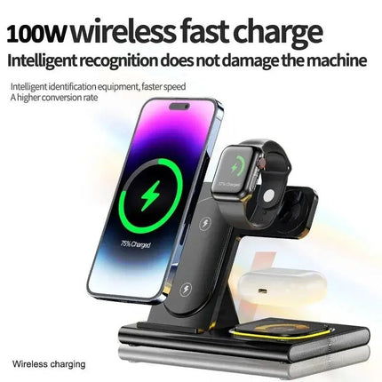 Powerful 30W Wireless Three In One Charger For iPhone Apple Watch AirPods With Fast Charge - GetGadgets
