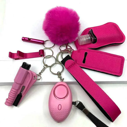 Empowering Self Defense Keychain Set For Women Quick Access Daily Safety