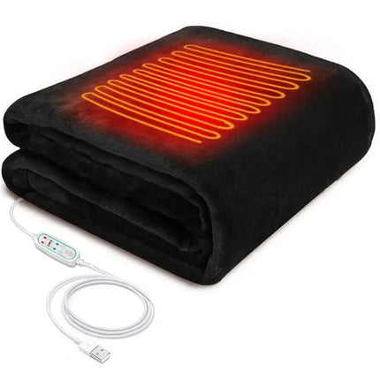 Portable USB Heated Blanket With Timer For Cozy Warmth - GetGadgets