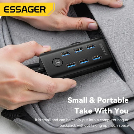 Essager 7 In 1 USB Hub For Huawei Devices And Laptops - GetGadgets