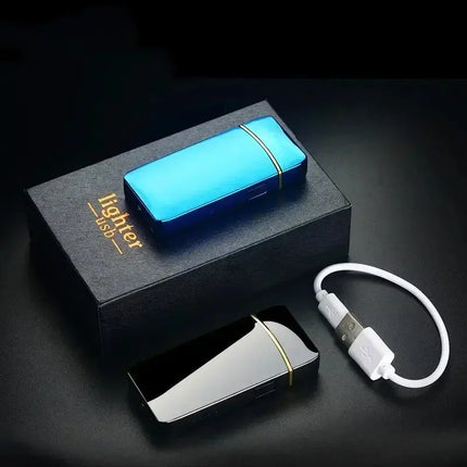 New Electric Lighter USB Charging Windproof Double Arc - GetGadgets