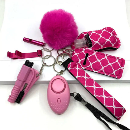 Empowering Self Defense Keychain Set For Women Quick Access Daily Safety GetGadgets