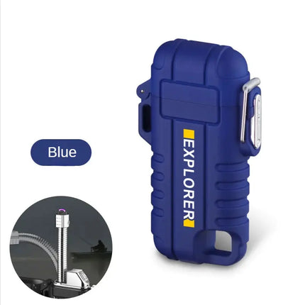 USB Type C Waterproof Lighter Arc Plasma 360 Rotate Outdoor - GetGadgets