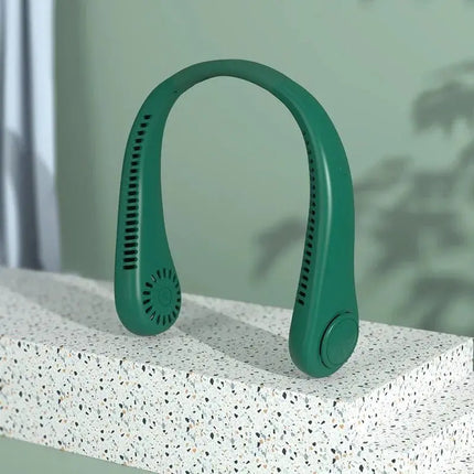Portable neck fan -360 ° cooling wearable fan,          with digital display screen - GetGadgets
