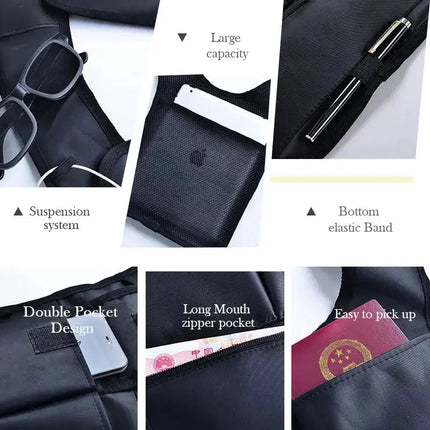 Travel Safe Anti-Theft Safety Hidden Underarm Shoulder Bag Double-Bag Design Pouch Secret Agent Shoulder Phone Case Wallet Bags - GetGadgets