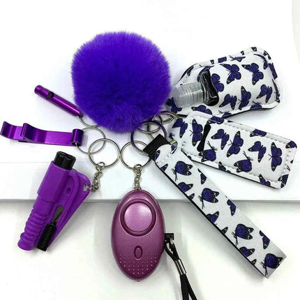Empowering Self Defense Keychain Set For Women Quick Access Daily Safety