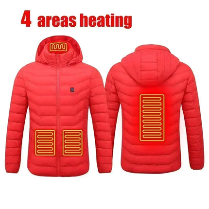Premium Self Heating USB Jacket For Outdoors 23 Zones - GetGadgets