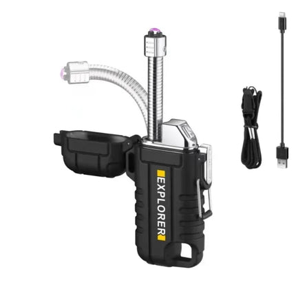 USB Type C Waterproof Lighter Arc Plasma 360 Rotate Outdoor - GetGadgets