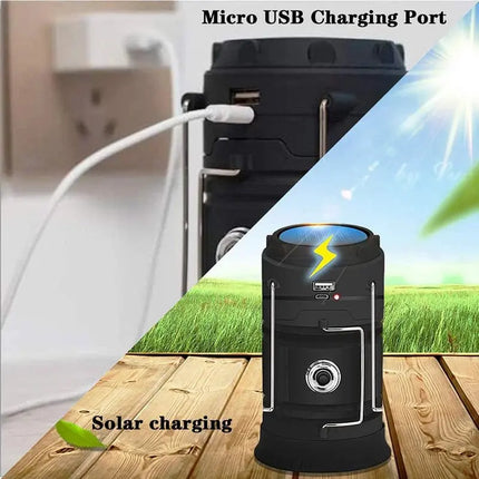 Powerful Solar LED Flashlight Telescopic Always Ready - GetGadgets