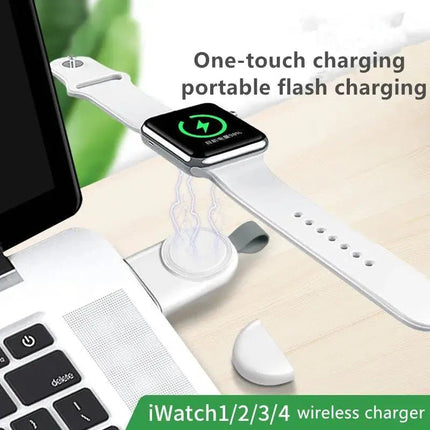 Powerful Portable Wireless Charger For Apple Watch Series 1 To 6 SE 40mm 44mm Compact Design Travel Ready - GetGadgets