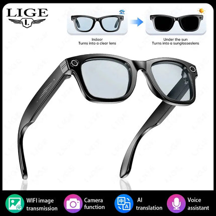 AI Camera Glasses 8MP Bluetooth Sunglasses for Creators - GetGadgets