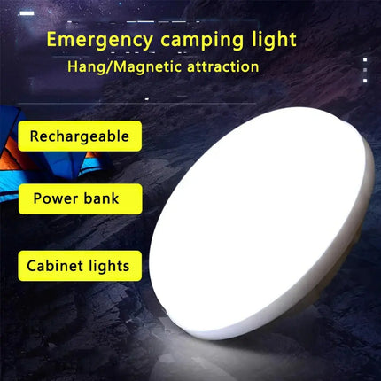 Rechargeable Magnetic Hanging Camping Light Multi-Functional Emergency Cabinet Lamp Indoor Outdoor Survival Lighting - GetGadgets