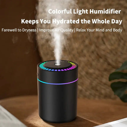 Powerful and Efficient Air Humidifier 180ML Aromatherapy Aroma Diffuser Essential Oil with Colorful Lights for Home Car Bedroom - GetGadgets
