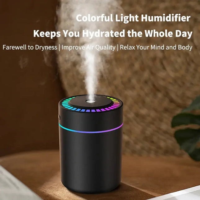 Powerful and Efficient Air Humidifier 180ML Aromatherapy Aroma Diffuser Essential Oil with Colorful Lights for Home Car Bedroom - GetGadgets